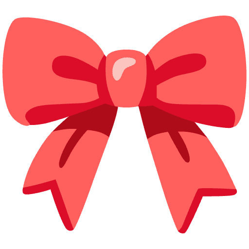 Ribbon Element from Noto Emojis Set