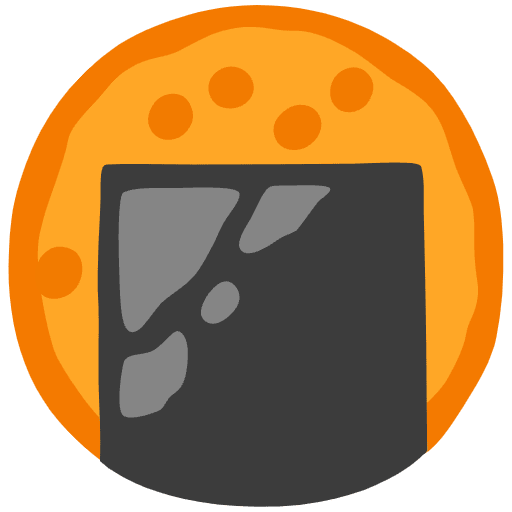 Rice Cracker Emoji from Noto Emoji Set