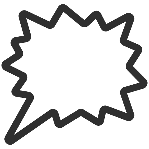 Right Anger Bubble Emoji from Noto Emojis Set