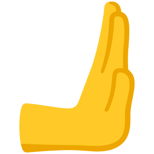 Rightwards Pushing Hand Emoji from Noto Emojis Set