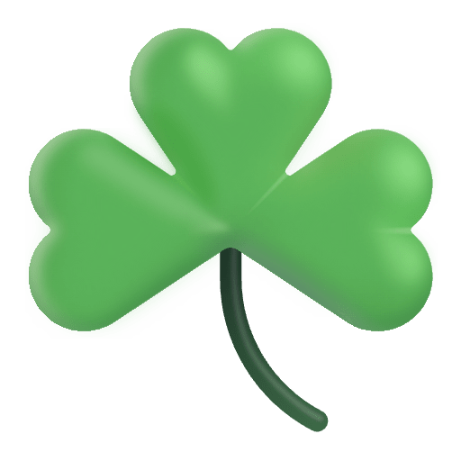Shamrock Color Emoji from Fluent Emoji Color Set
