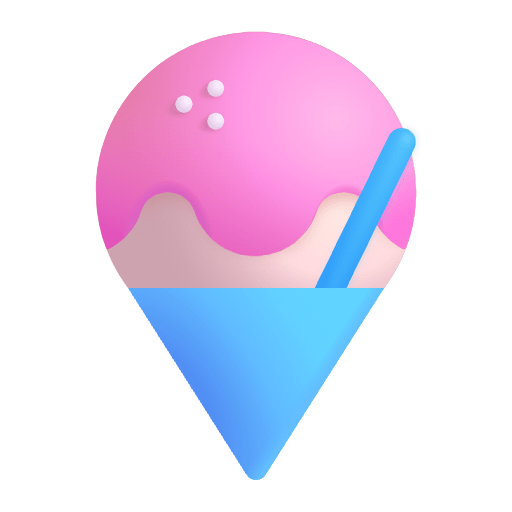 Shaved Ice Color Emoji from Fluent Emoji Color Set