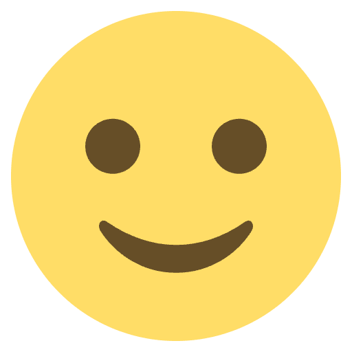 Slightly Smiling Face Emoji from EmojiTwo Colors Set