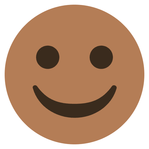 Smiley Brown Emoji from EmojiTwo Colors Set