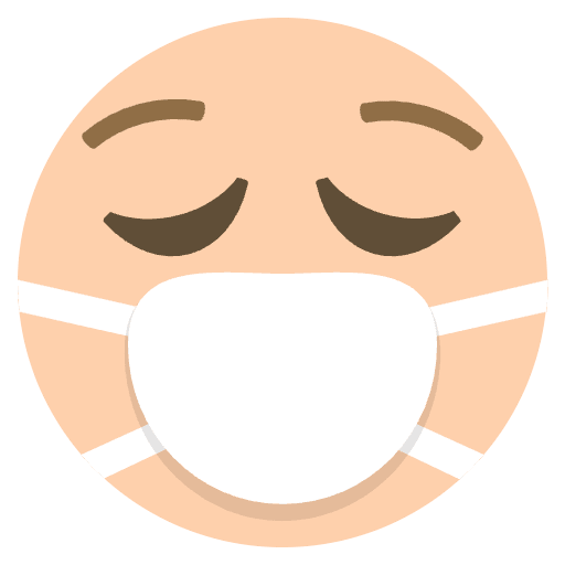 Smiling Face With Closed Eyes Emoji from EmojiTwo Colors Set