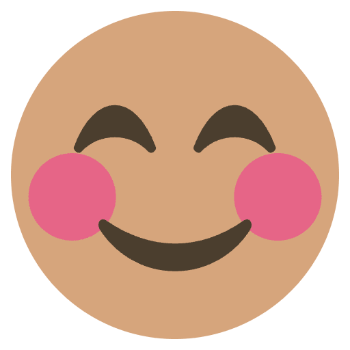 Smiling Face With Smiling Eyes Emoji Emoji from EmojiTwo Colors Set