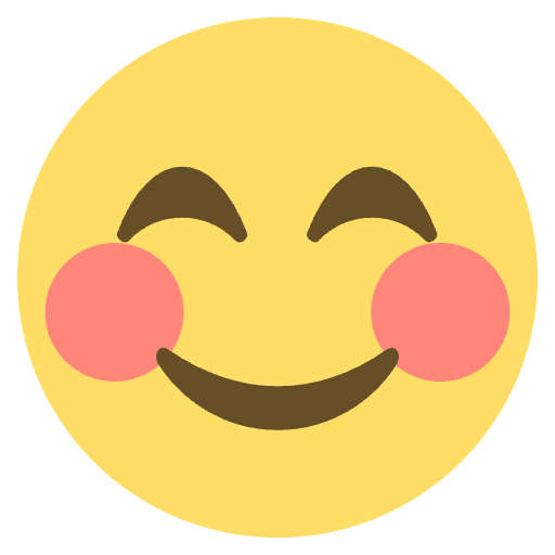 Smiling Face With Smiling Eyes Emoji from EmojiTwo Colors Set