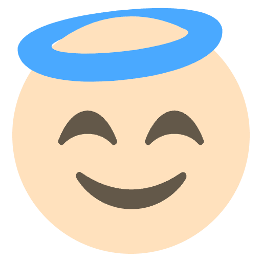 Smiling Halo Emoji Emoji from EmojiTwo Colors Set