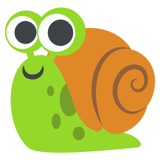 Snail Emoji from EmojiTwo Colors Set