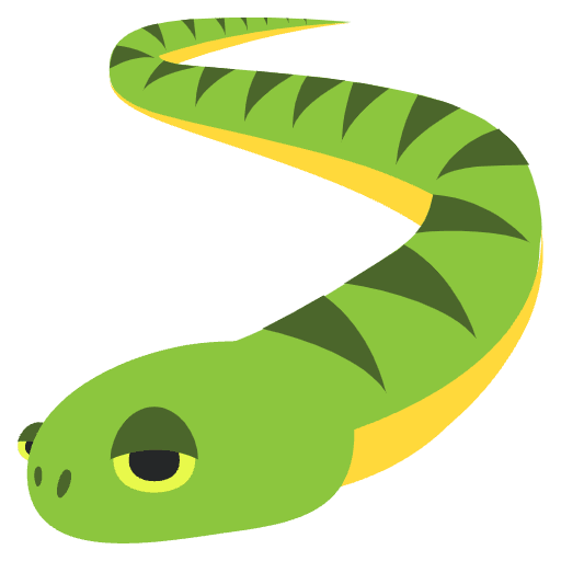 Snake Element from EmojiTwo Colors Set