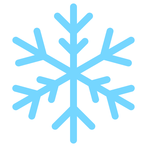 Snowflake Emoji from EmojiTwo Colors Set