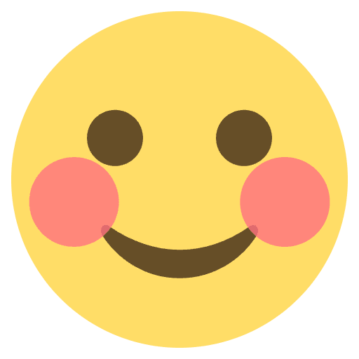 Solid Smiling Face Emoji from EmojiTwo Colors Set