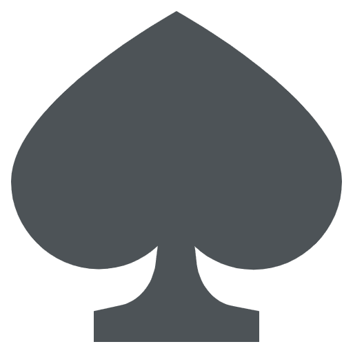 Spade Suit Emoji from EmojiTwo Colors Set