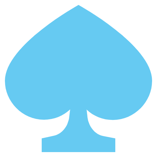 Spades Card Suit Alternate Emoji from EmojiTwo Colors Set