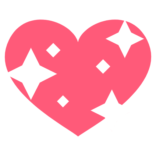 Sparkling Heart Emoji from EmojiTwo Colors Set