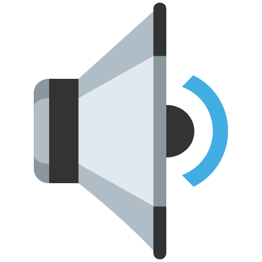 Speaker Medium Volume Emoji from EmojiTwo Colors Set