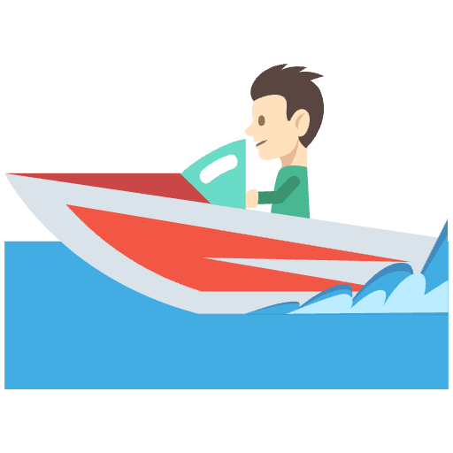 Speedboatadventure Element from EmojiTwo Colors Set