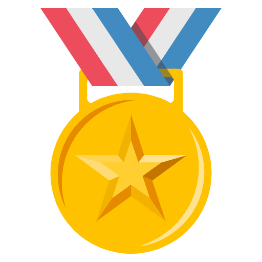 Sports Medal Emoji from EmojiTwo Colors Set