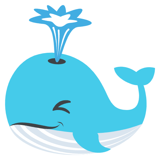 Spouting Whale Element from EmojiTwo Colors Set