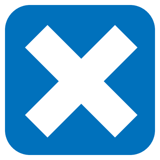 Squared Saltire Sign Element from EmojiTwo Colors Set