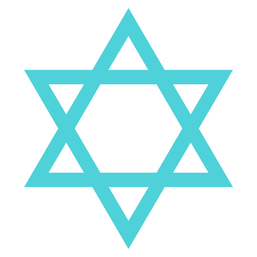 Star Of David Emoji from EmojiTwo Colors Set