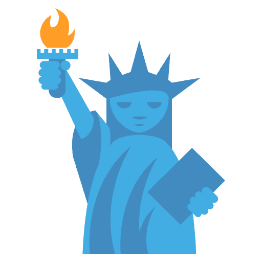 Statue Of Liberty Emoji from EmojiTwo Colors Set