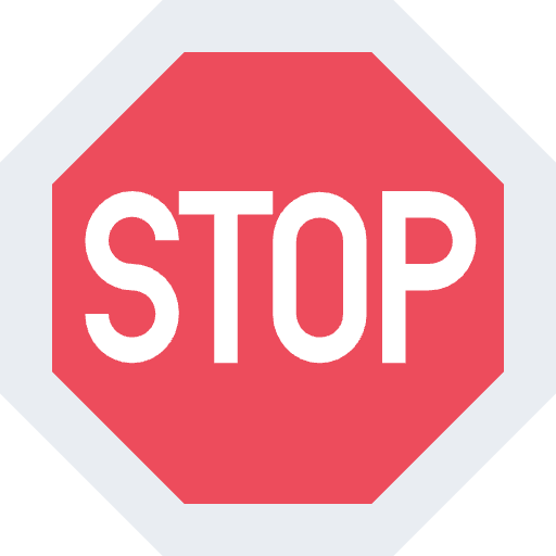 Stop Sign Emoji from EmojiTwo Colors Set