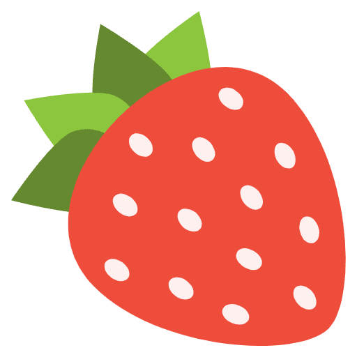 Strawberry Emoji from EmojiTwo Colors Set