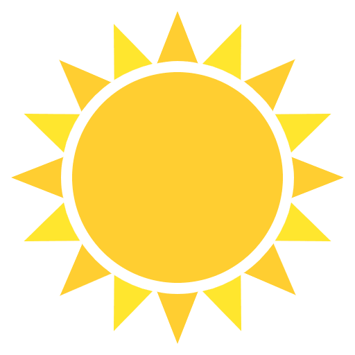 Sun Emoji from EmojiTwo Colors Set
