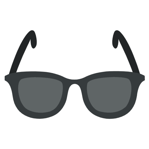 Sunglasses Emoji from EmojiTwo Colors Set