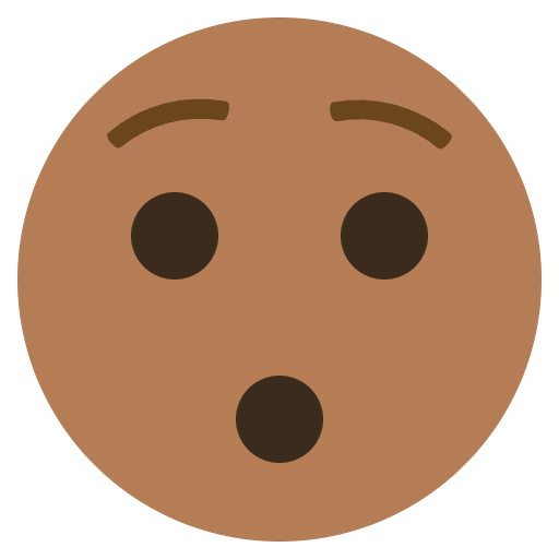 Surprised Face. Emoji from EmojiTwo Colors Set