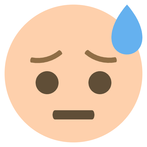 Sweat Emoji Emoji from EmojiTwo Colors Set