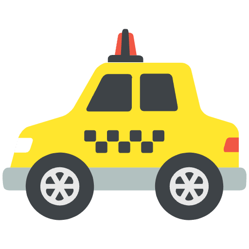 Taxi Element from EmojiTwo Colors Set