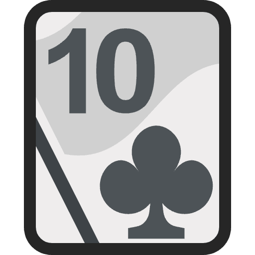 Ten Of Clubs Emoji from EmojiTwo Colors Set