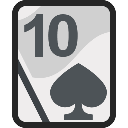 Ten Of Spades Emoji from EmojiTwo Colors Set