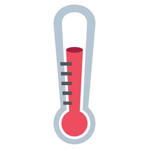 Thermometer Emoji from EmojiTwo Colors Set