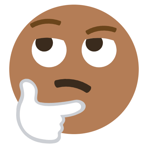 Thinking Emoji Emoji from EmojiTwo Colors Set
