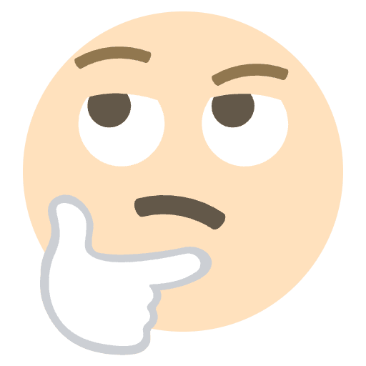 Thinking Face Emoji Emoji from EmojiTwo Colors Set