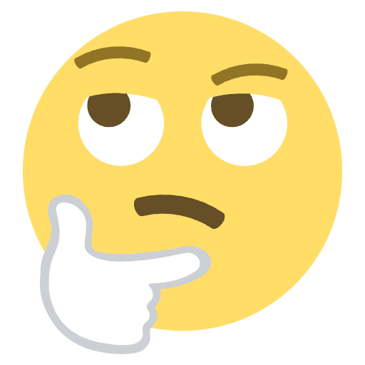 Thinking Face Element from EmojiTwo Colors Set