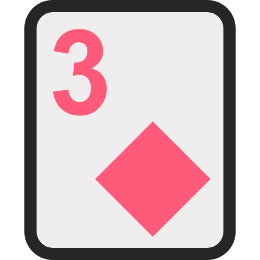 Three Of Diamonds Emoji from EmojiTwo Colors Set
