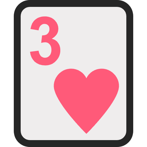 Three Of Hearts Emoji from EmojiTwo Colors Set