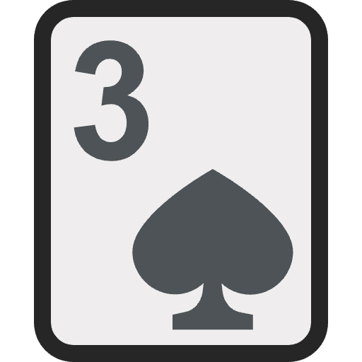 Three Of Spades Emoji from EmojiTwo Colors Set