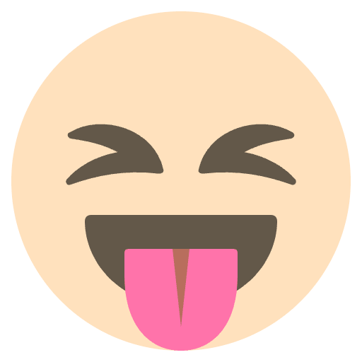 Tongue Out Emoji Emoji from EmojiTwo Colors Set