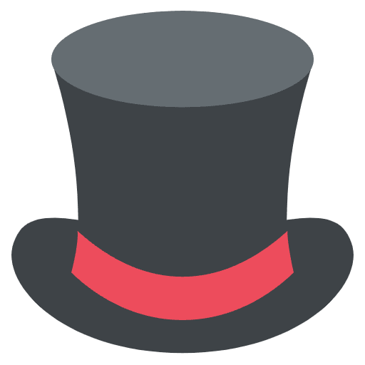 Top Hat Element from EmojiTwo Colors Set