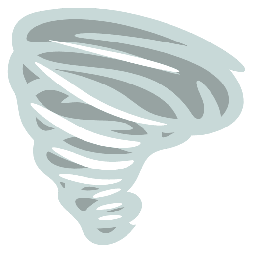 Tornado Emoji from EmojiTwo Colors Set