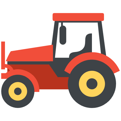 Tractor Emoji from EmojiTwo Colors Set