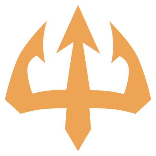 Trident Emblem Emoji from EmojiTwo Colors Set