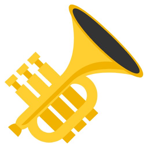 Trumpet Emoji from EmojiTwo Colors Set