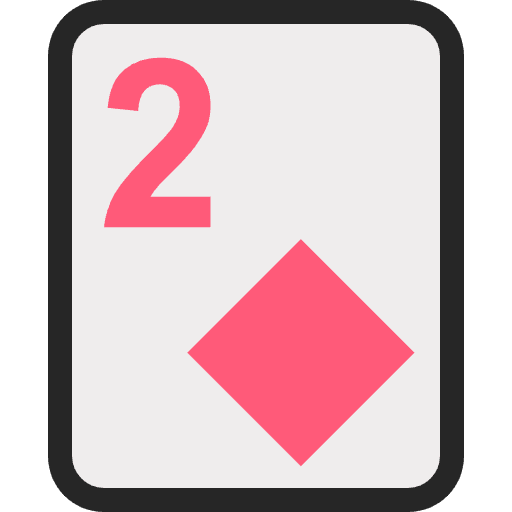 Two Of Diamonds Emoji from EmojiTwo Colors Set