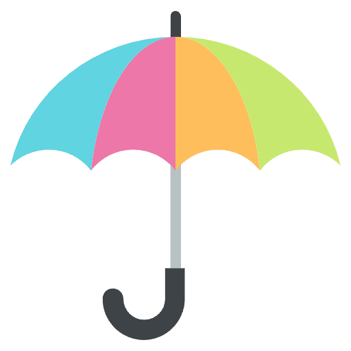 Umbrella Emoji from EmojiTwo Colors Set